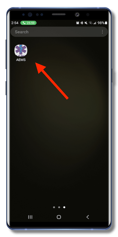 Installing AEMS Progressive Web App on Android - Step 4